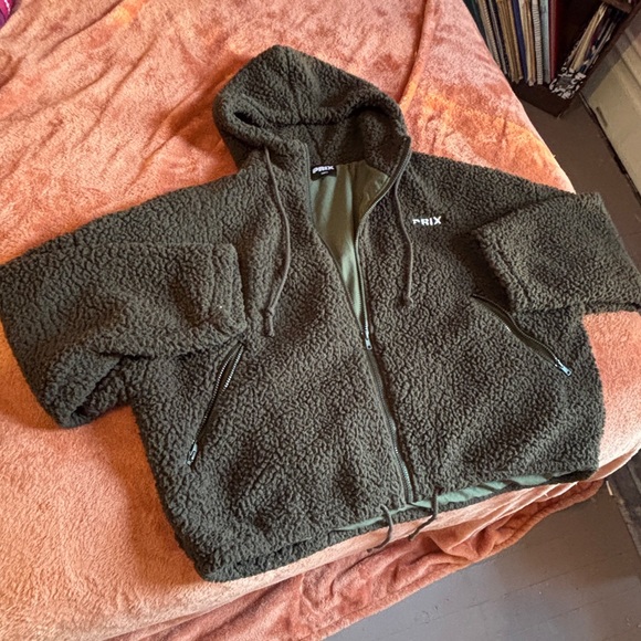 NOR Jackets & Blazers - NOR Olive Green Fleece Jacket